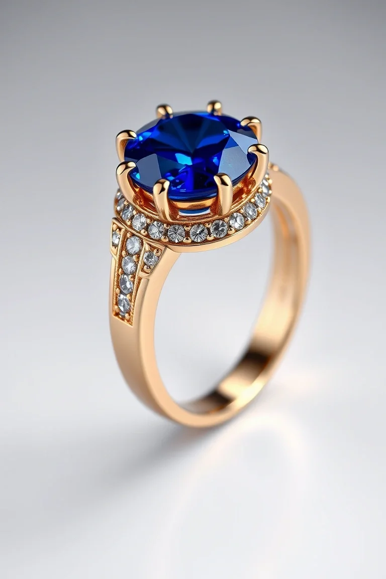 14K Sapphire Ring