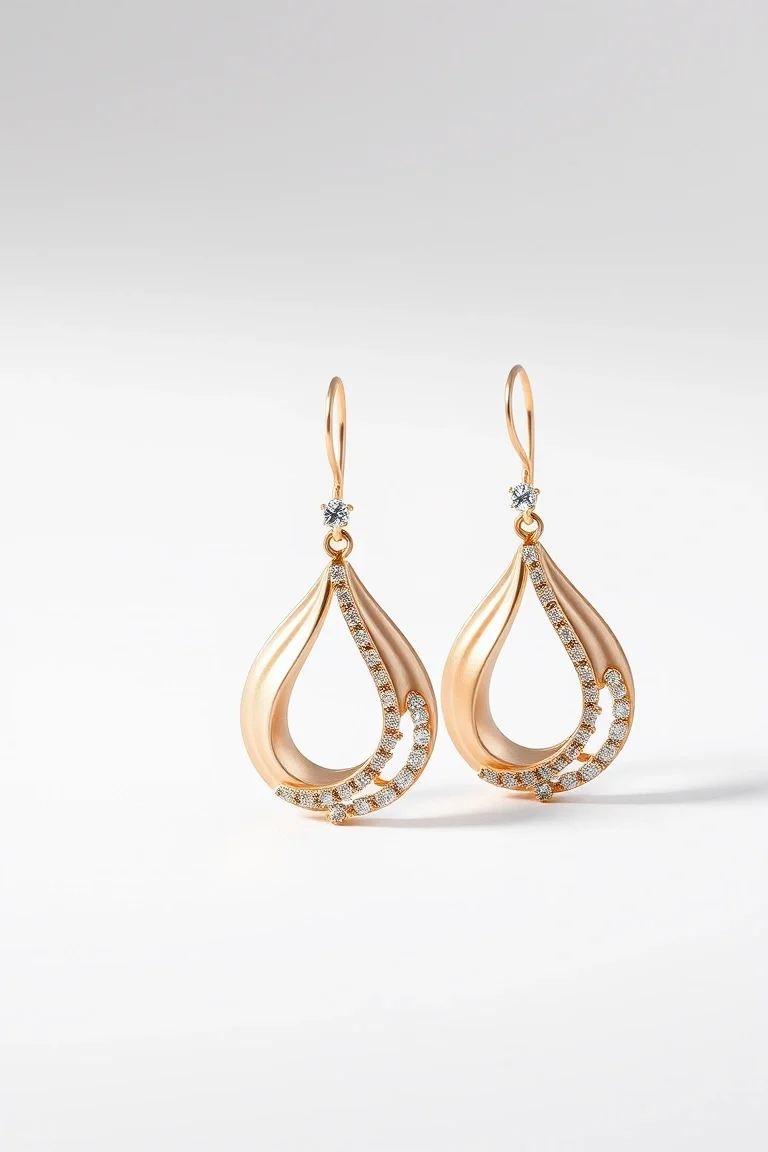 14K Satin Earrings