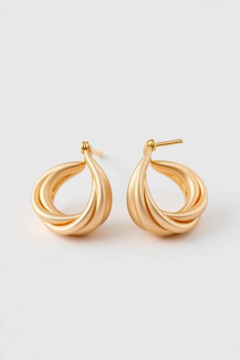 14K Satin Earrings