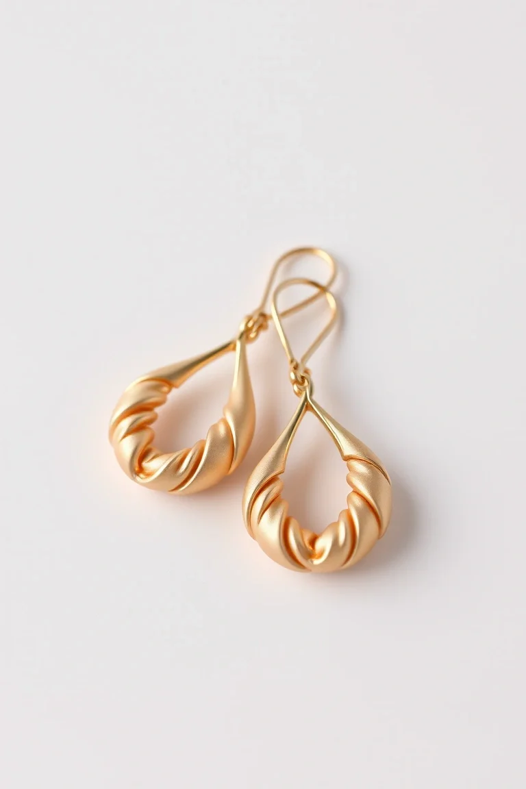 14K Satin Earrings