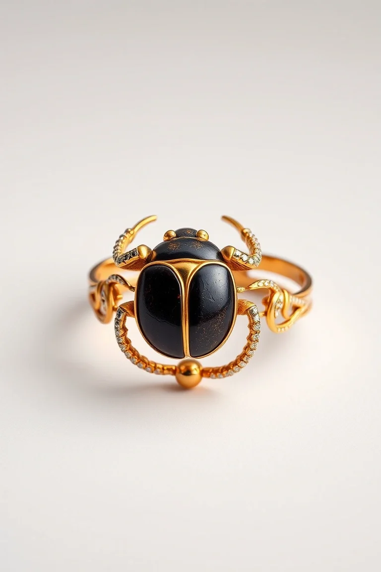 14K Scarab Bracelet
