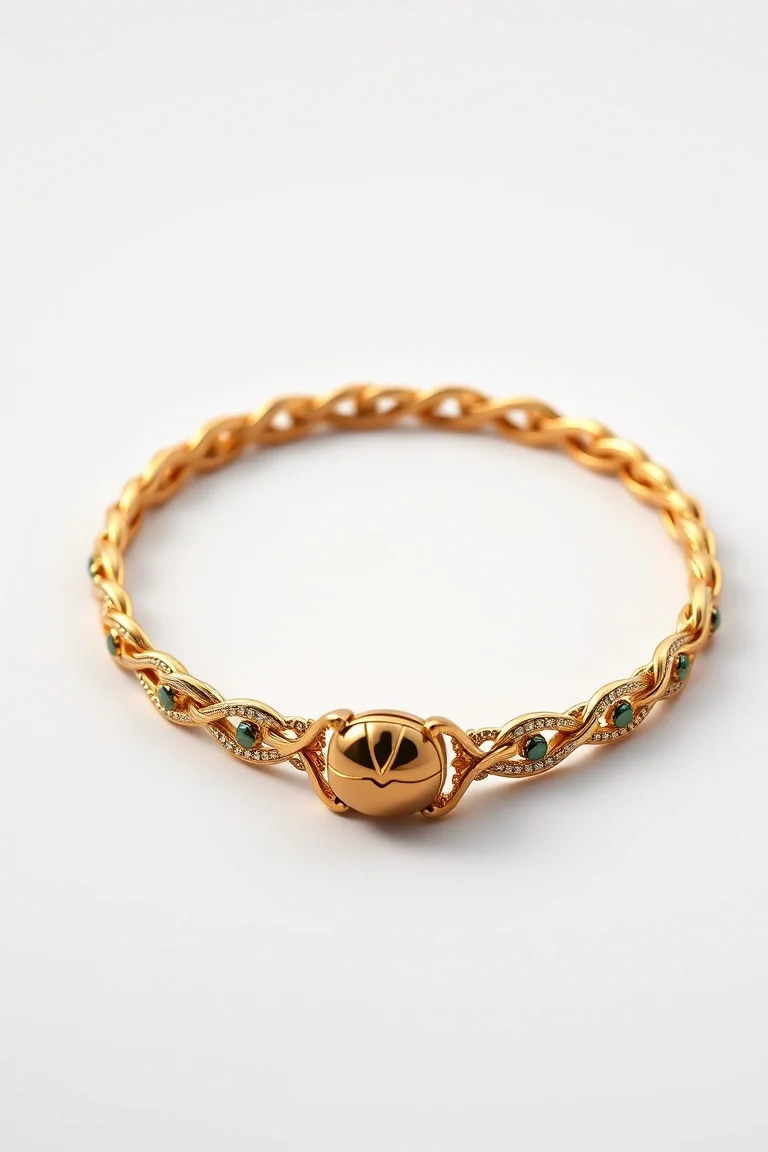 14K Scarab Bracelet