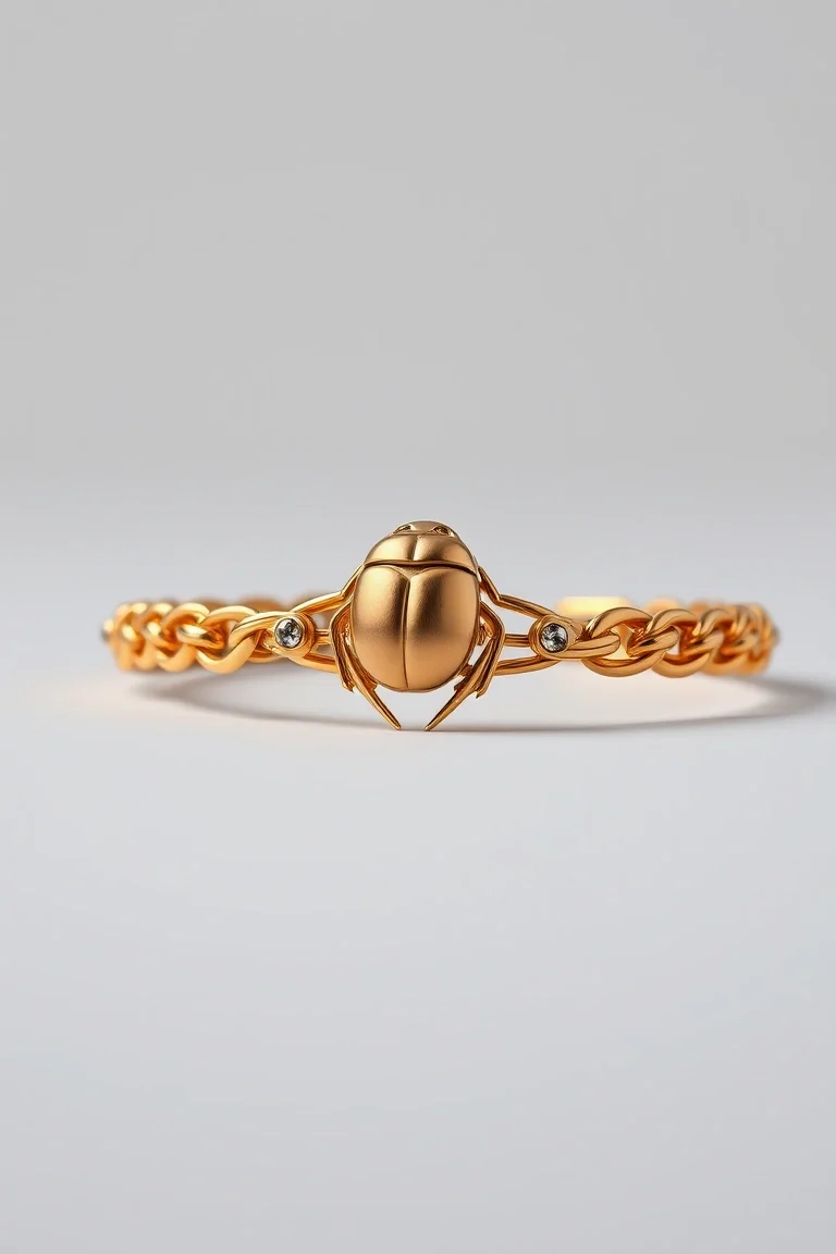 14k Scarab Bracelet