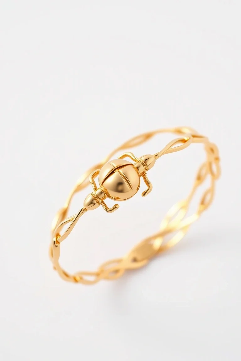 14K Scarab Bracelet