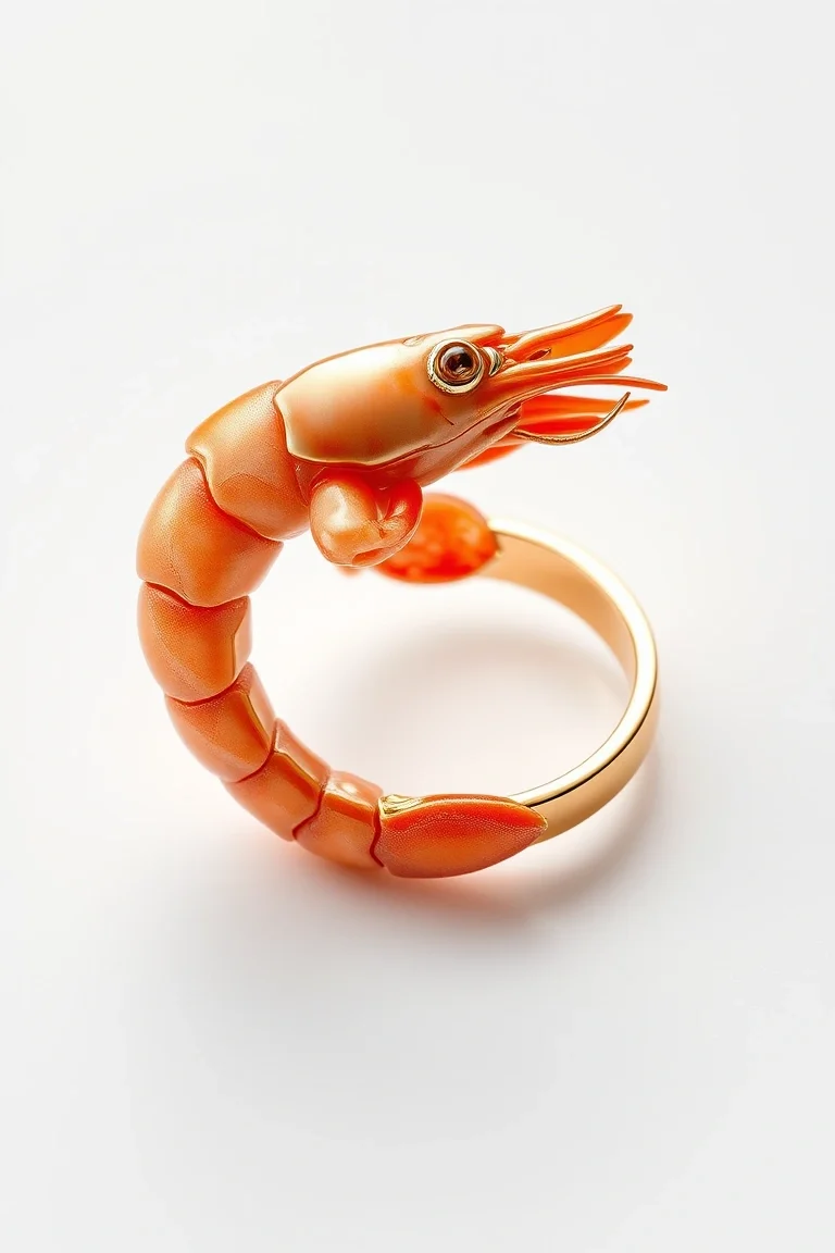 14K Shrimp Ring