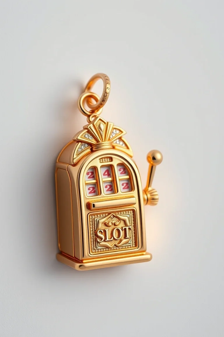 14K Slot Machine Charm