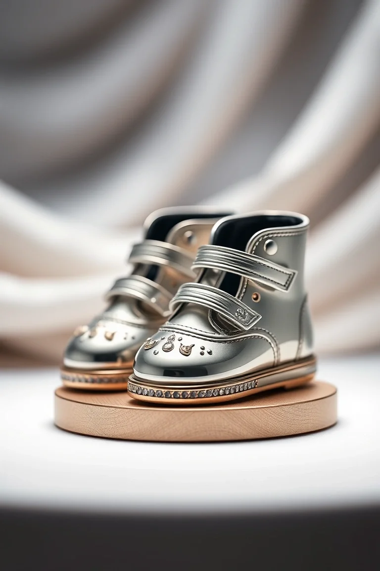 14k Small Baby Shoes On Disk L Quality