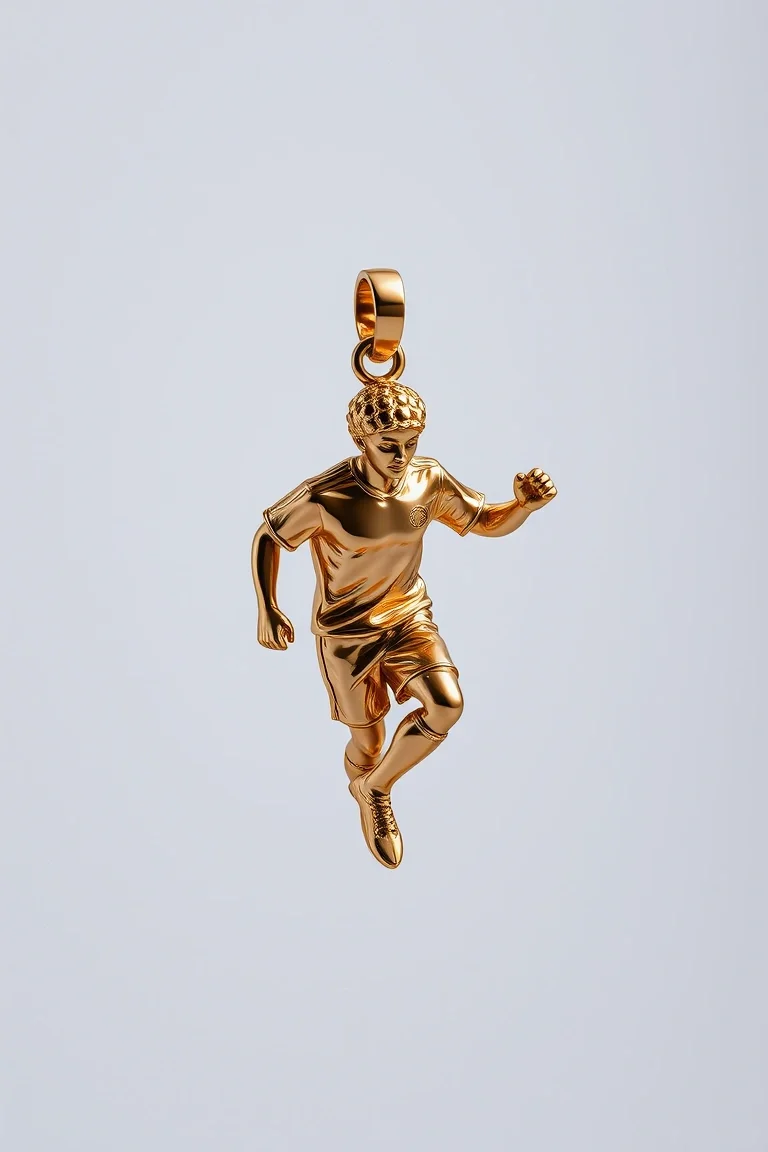 14K Soccer Player Charm