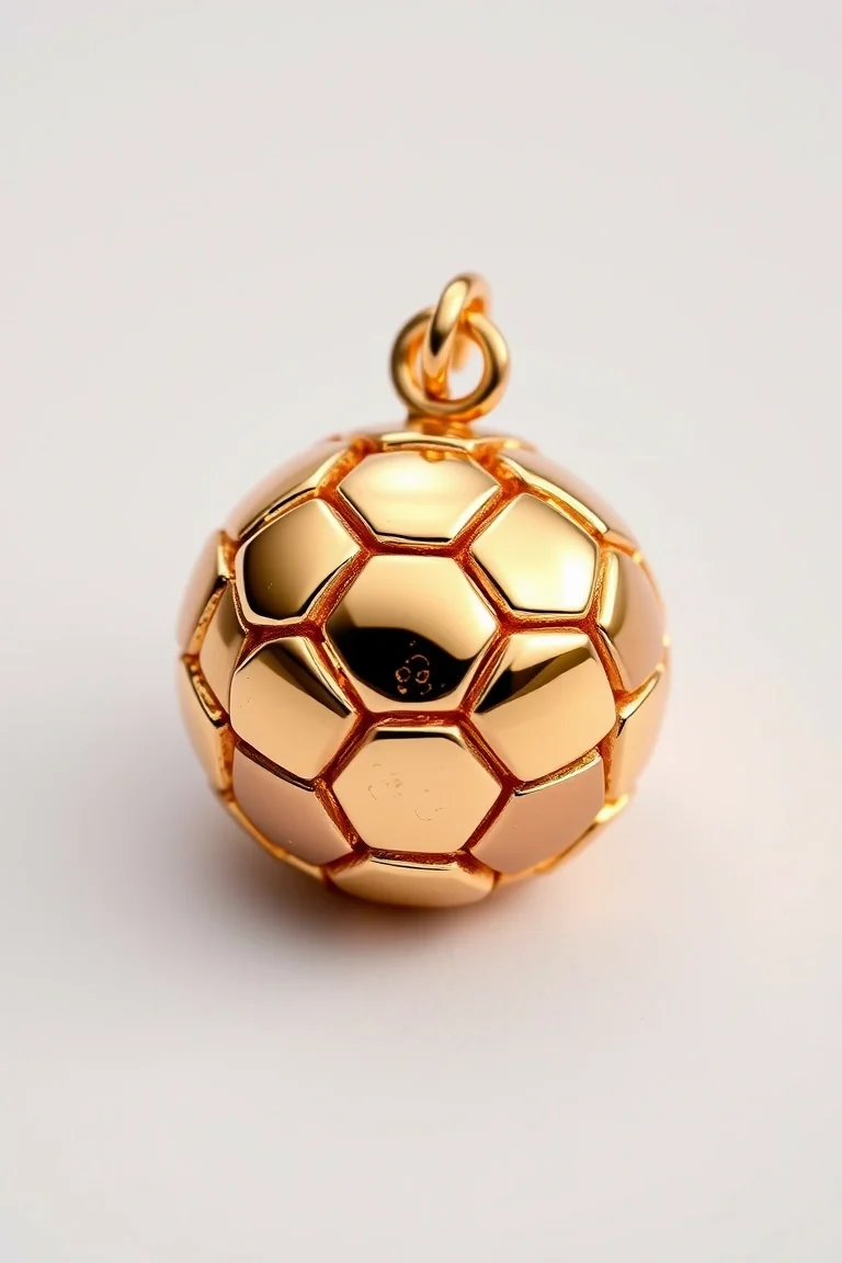 14K Soccerball Charm