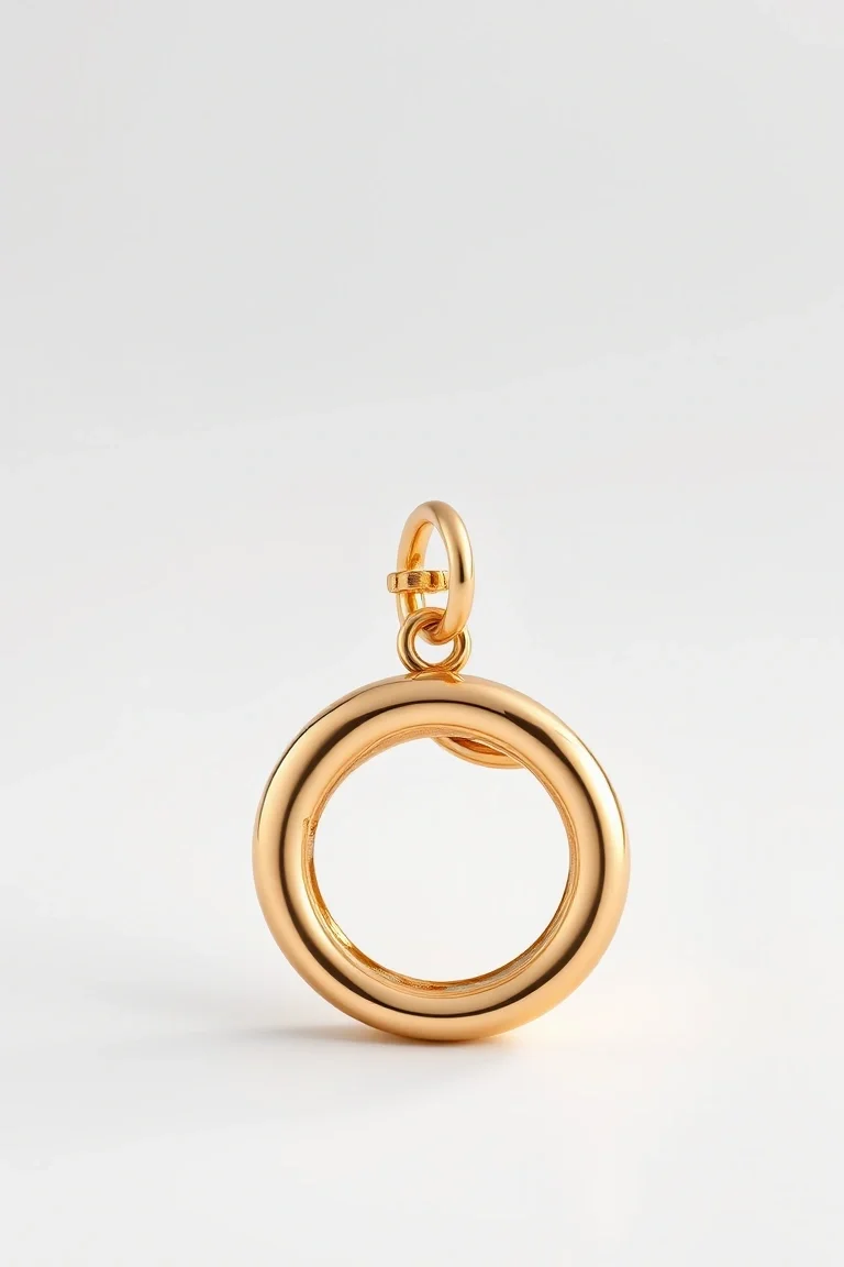 14K Solid Double Link Charm 7 In.