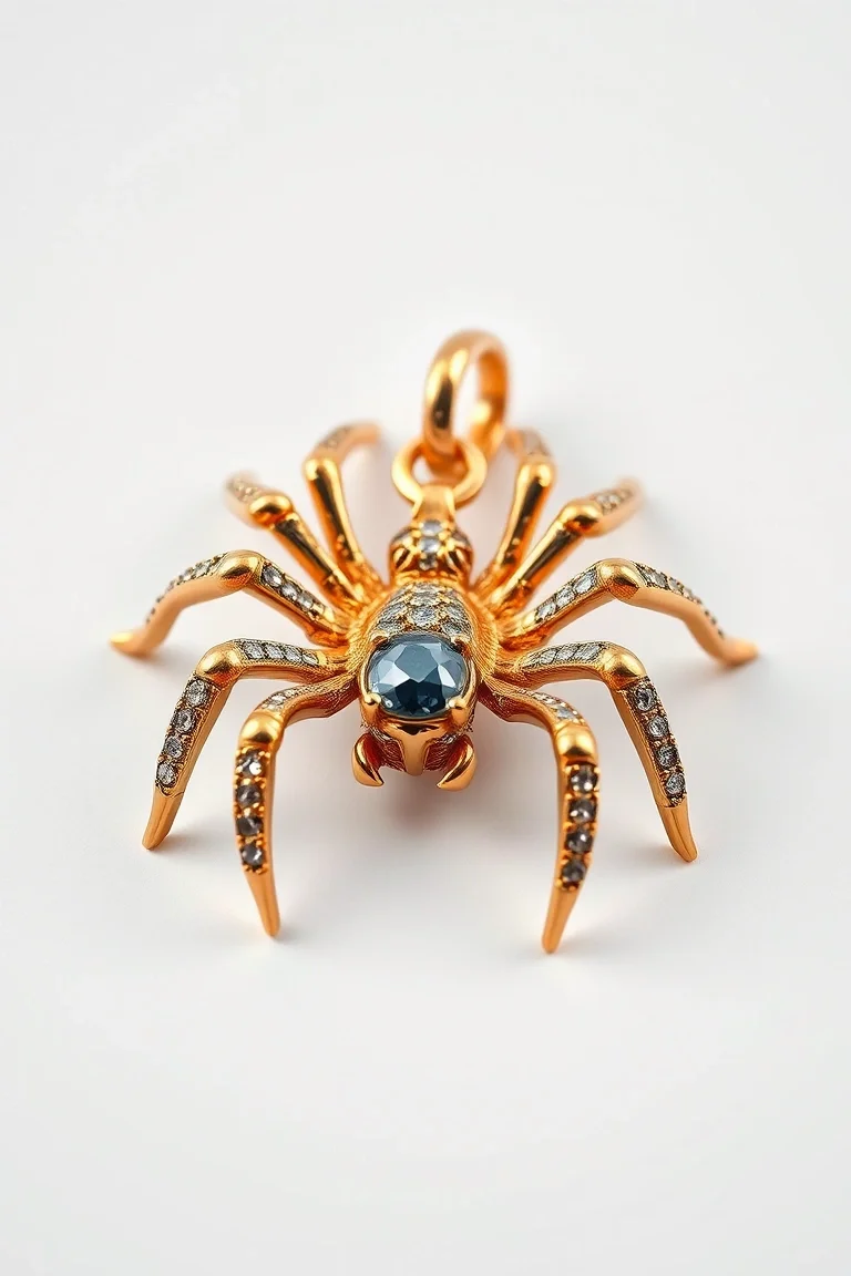 14K Spider Charm