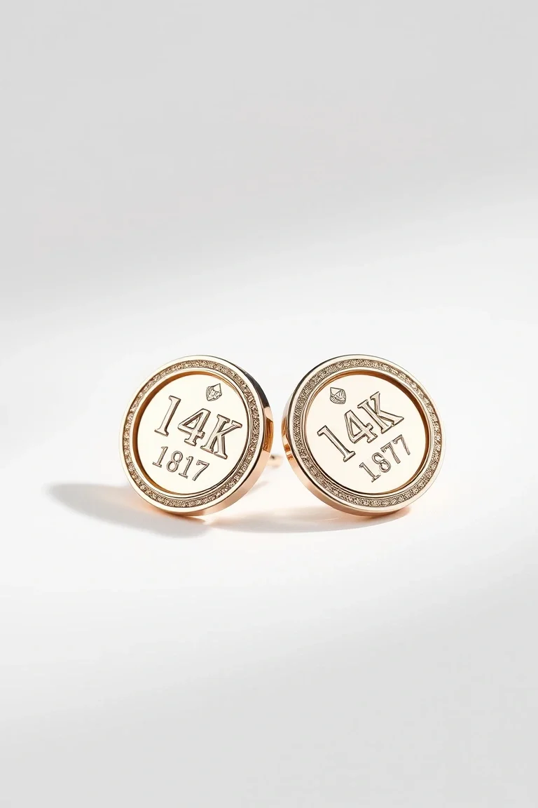 14K Stamping Earrings