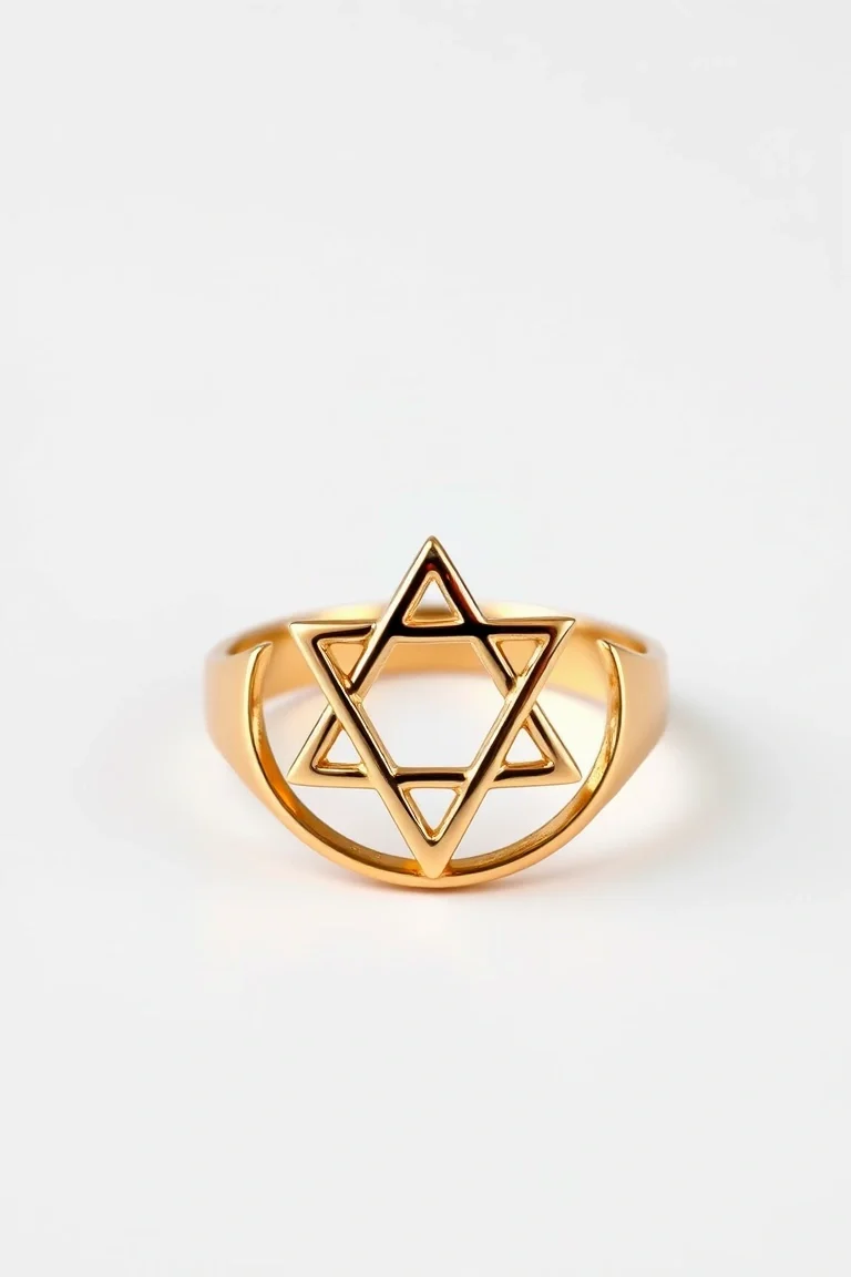 14K Star Of David Ring