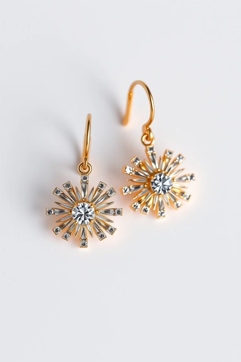 14K Starburst Earrings