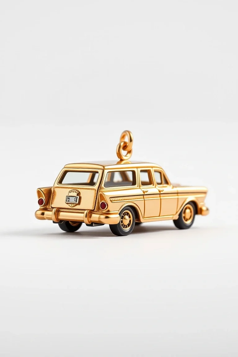 14K Station Wagon Charm