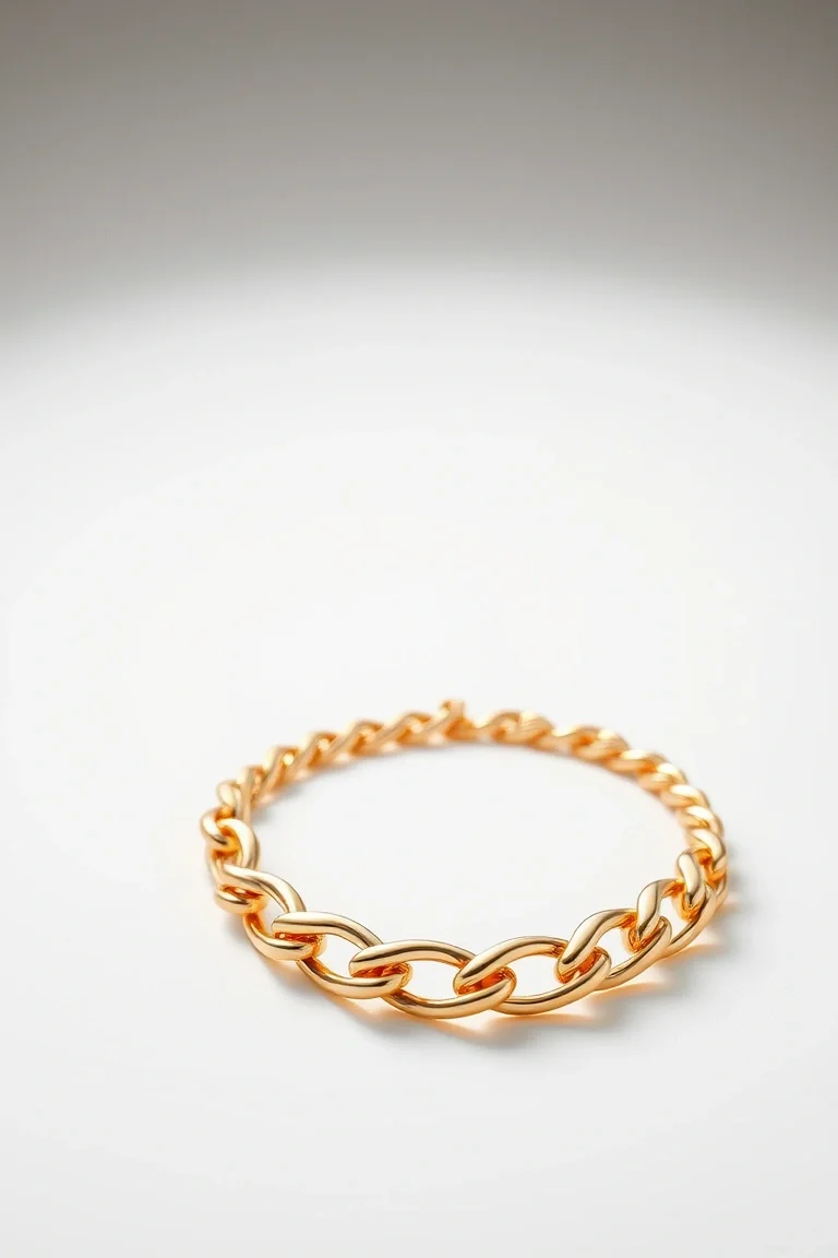 14K Status Link Bracelet 8 In.