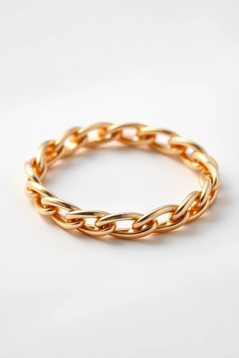 14K Status Link Bracelet 8 In.