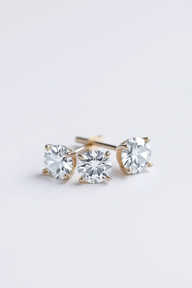 14K Stud Diamond Earrings VS Quality