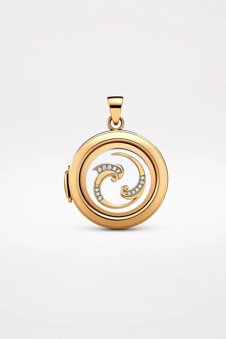 14K Swivel Locket