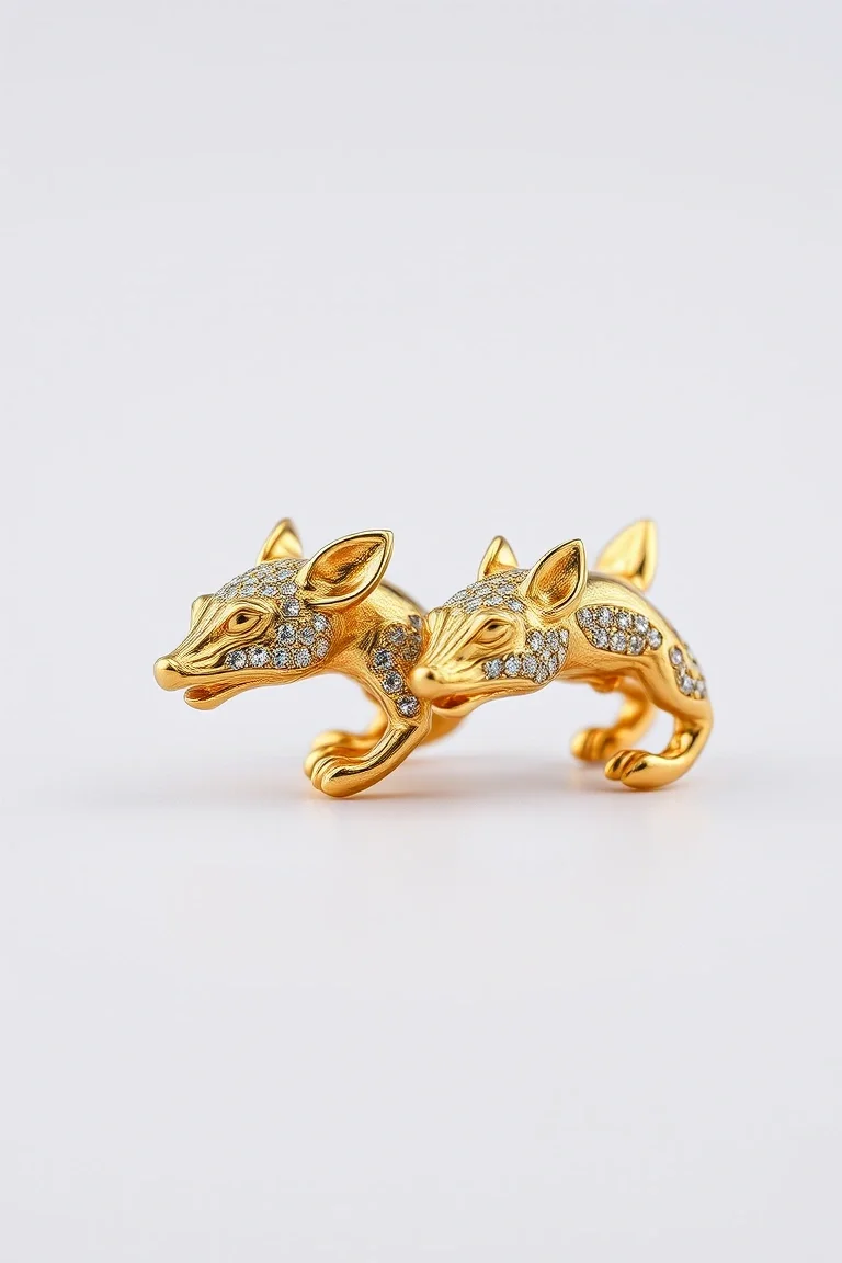 14K Tasmanian Devil Earrings