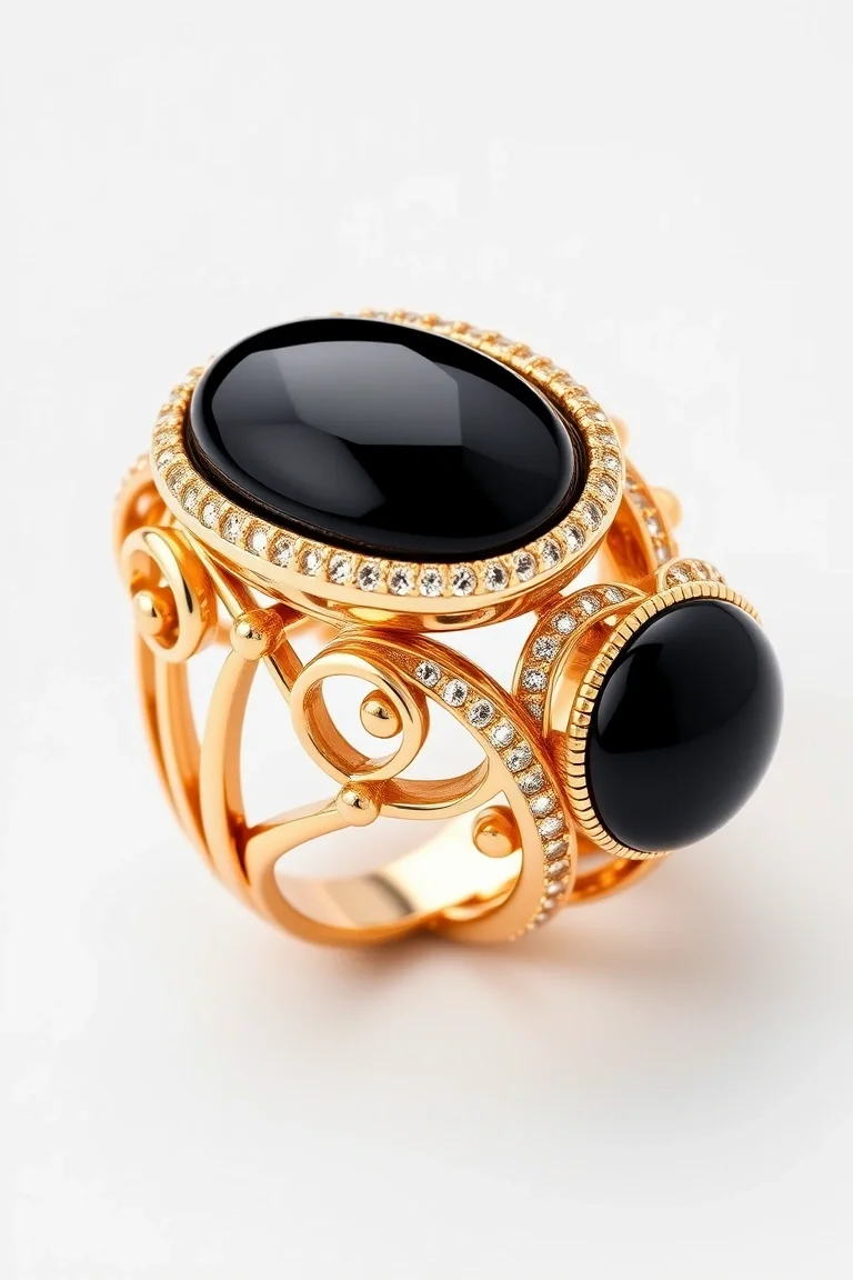 14K Taz Onyx Ring