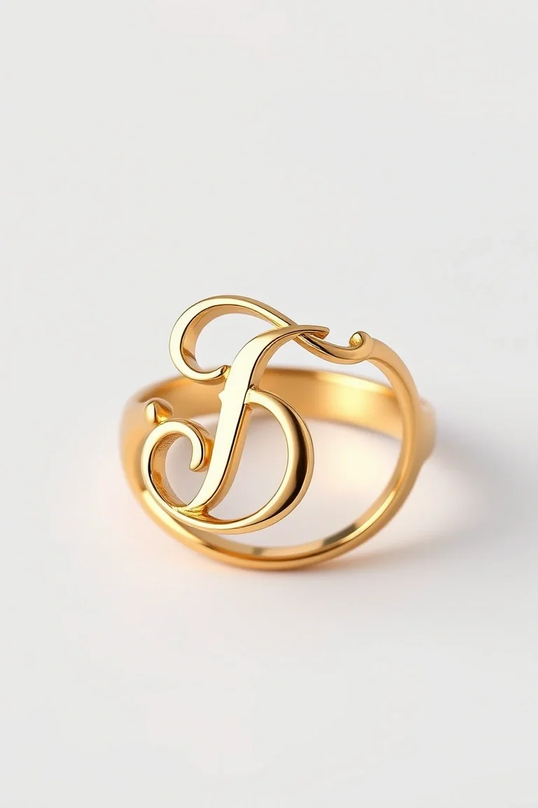 14K TEMP POL BI FREEFORM RING