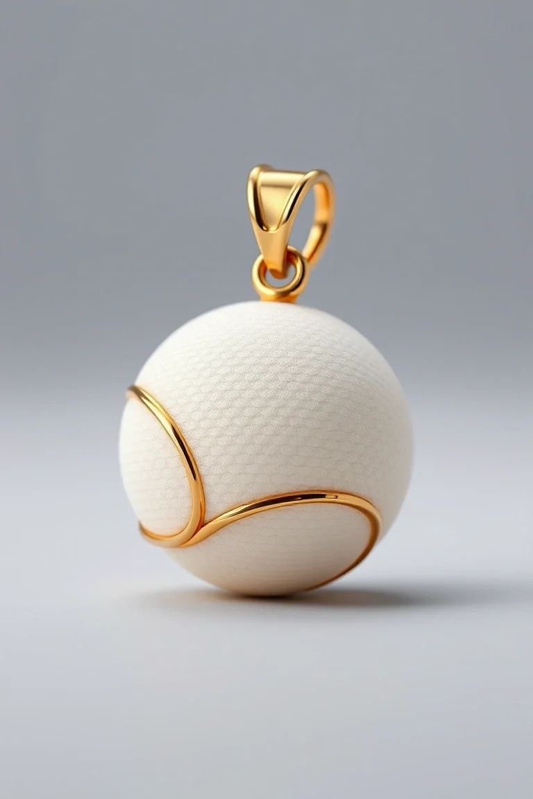 14K Tennisball Charm