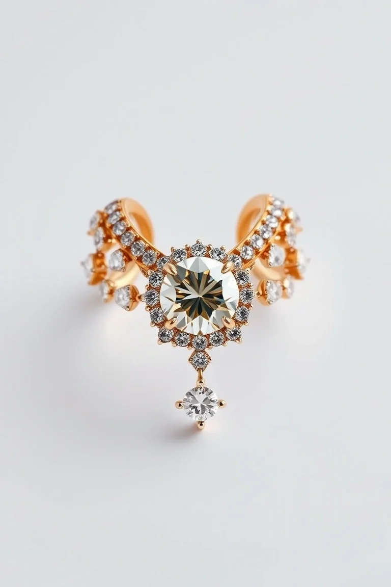 14K Traditional Diamond Jackets A Quality