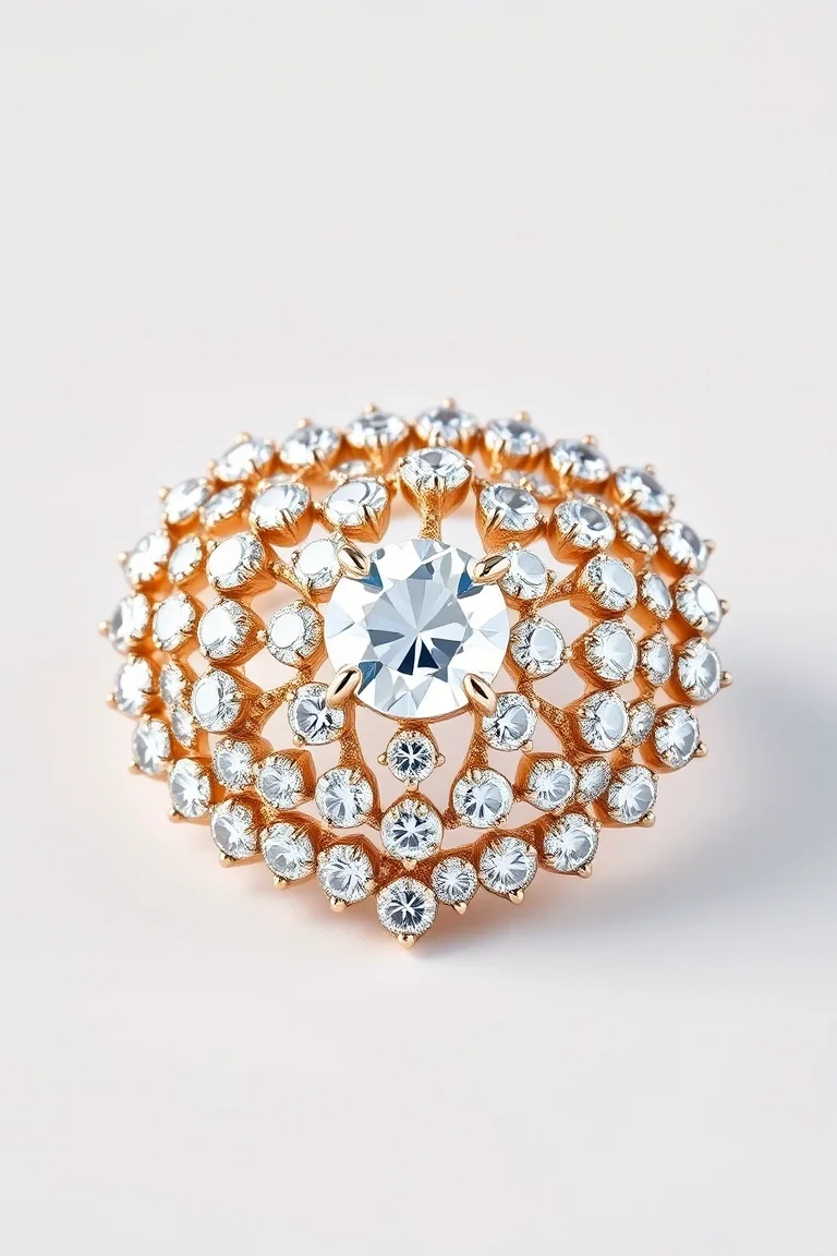 14K Traditional Diamond Jackets A Quality