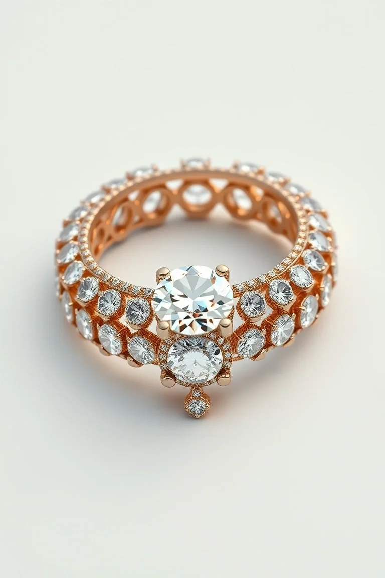 14K Traditional Diamond Jackets A Quality