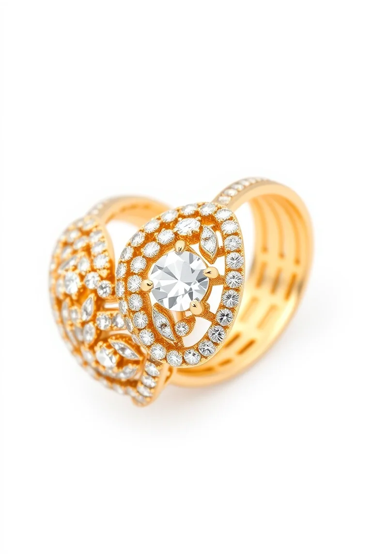 14K Traditional Diamond Jackets A Quality