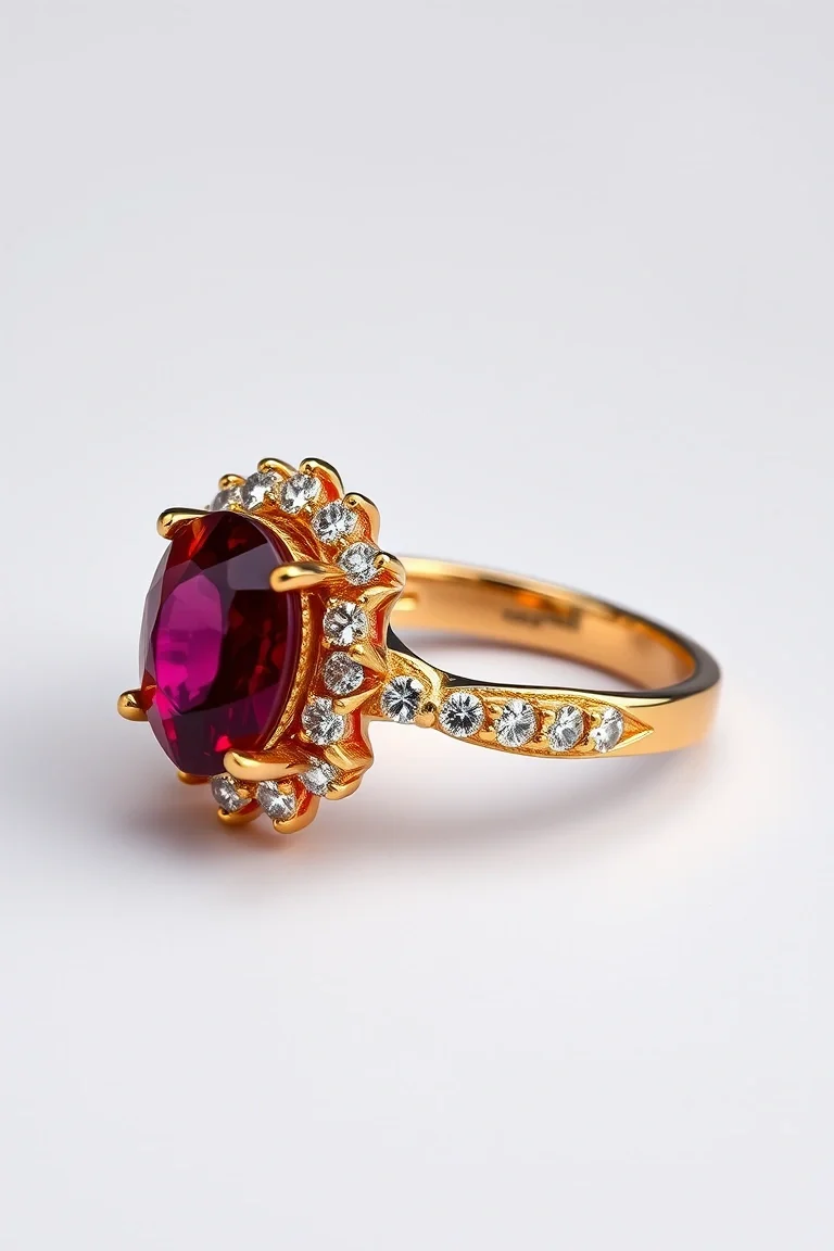 14K TRADITIONAL RUBY RING