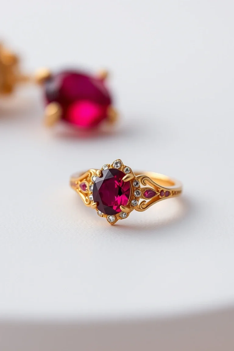 14K TRADITIONAL RUBY RING