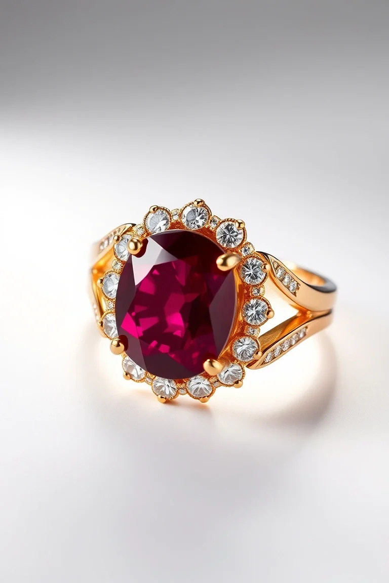 14K TRADITIONAL RUBY RING
