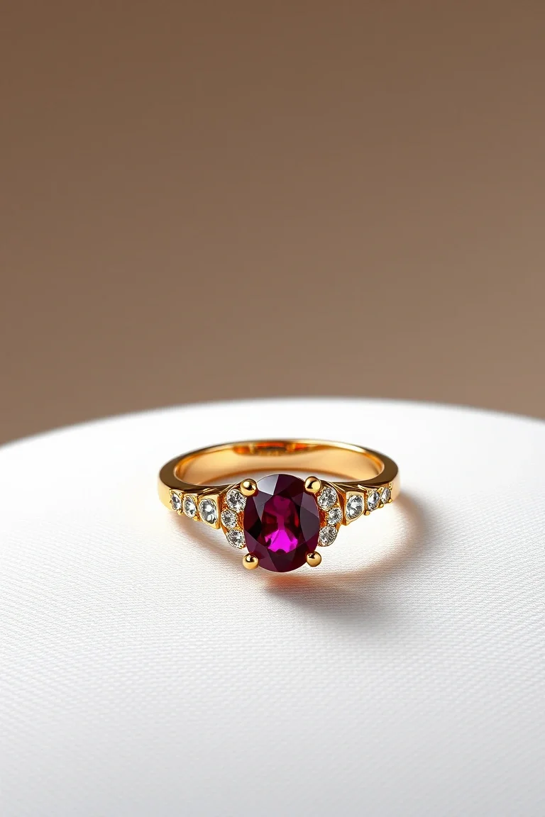14K TRADITIONAL RUBY RING