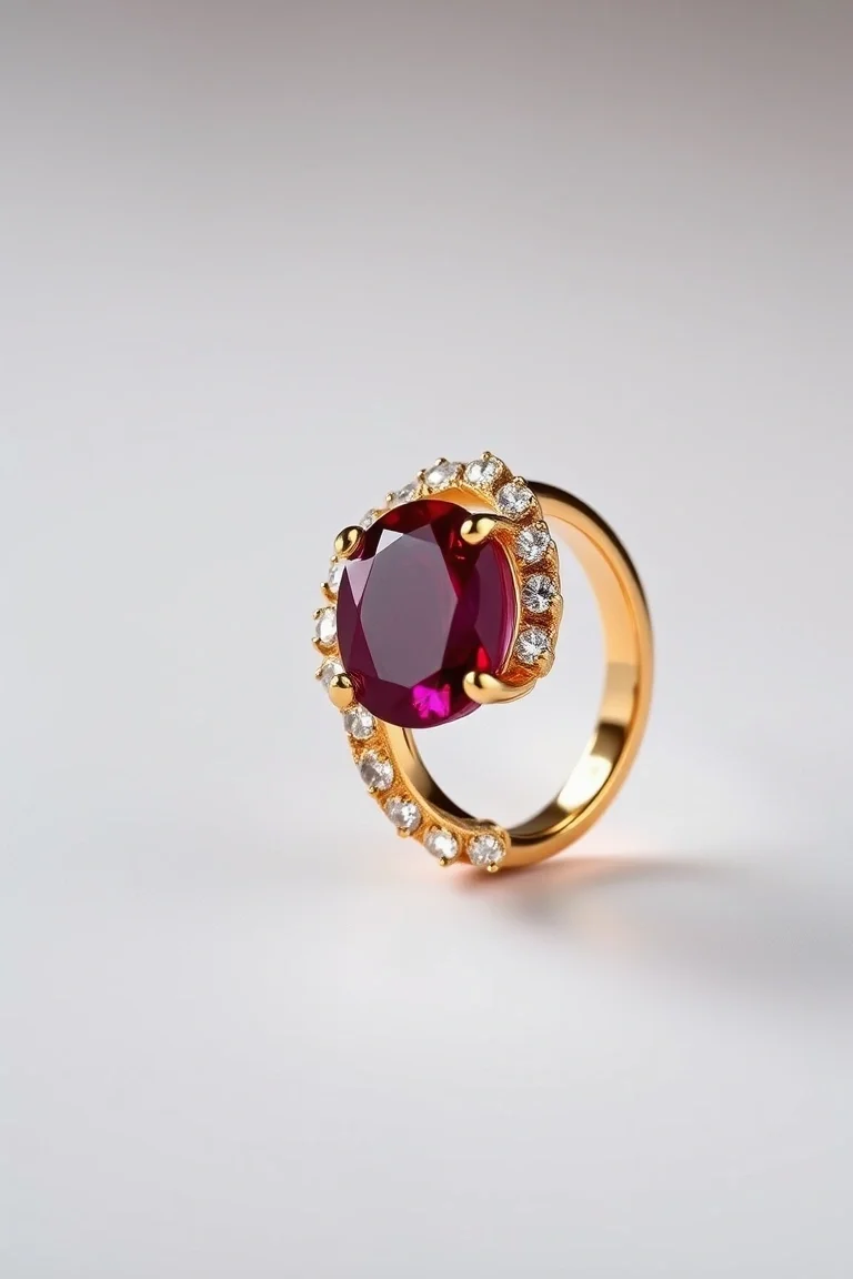 14K TRADITIONAL RUBY RING