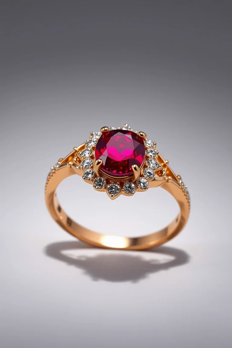 14K TRADITIONAL RUBY RING