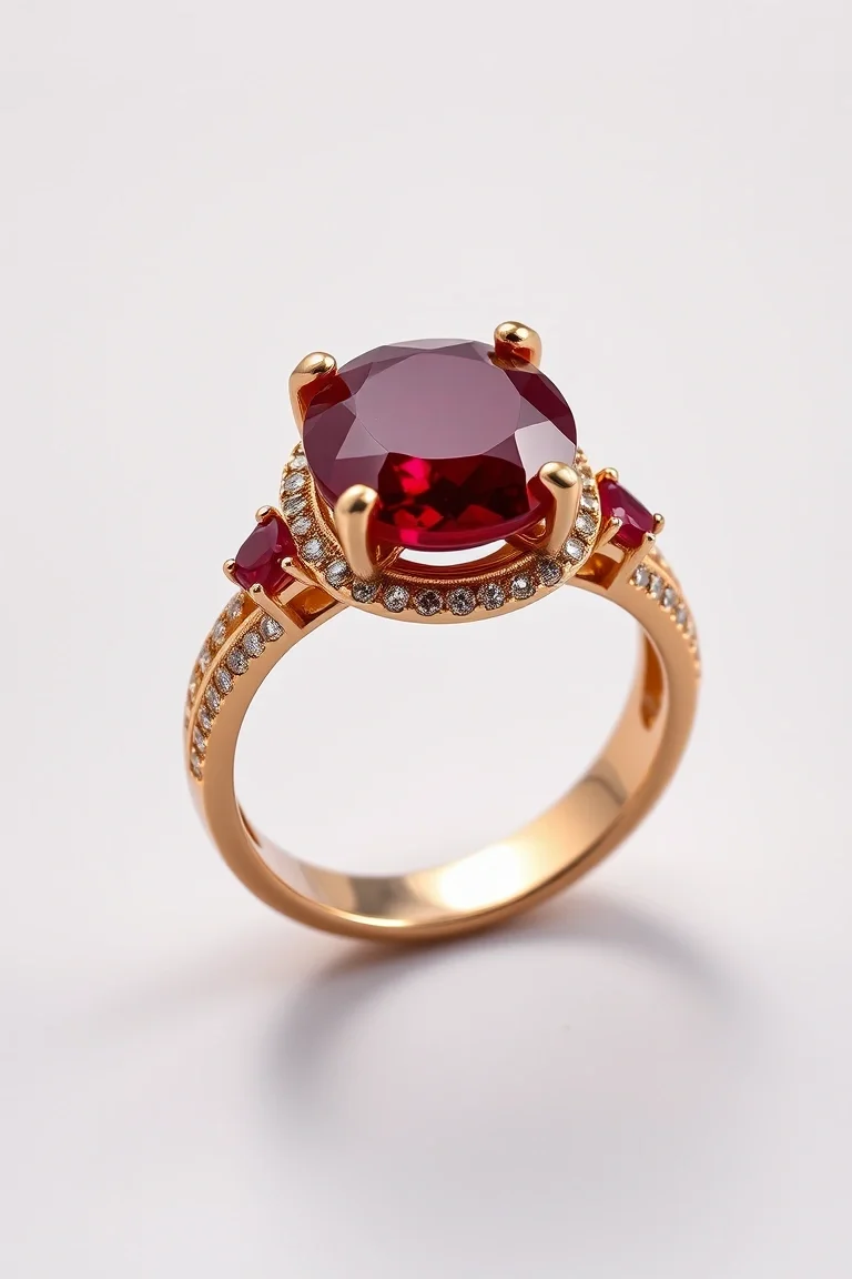 14K TRADITIONAL RUBY RING