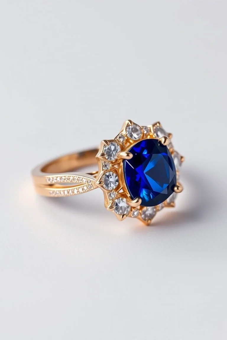 14K TRADITIONAL SAPPHIRE RING
