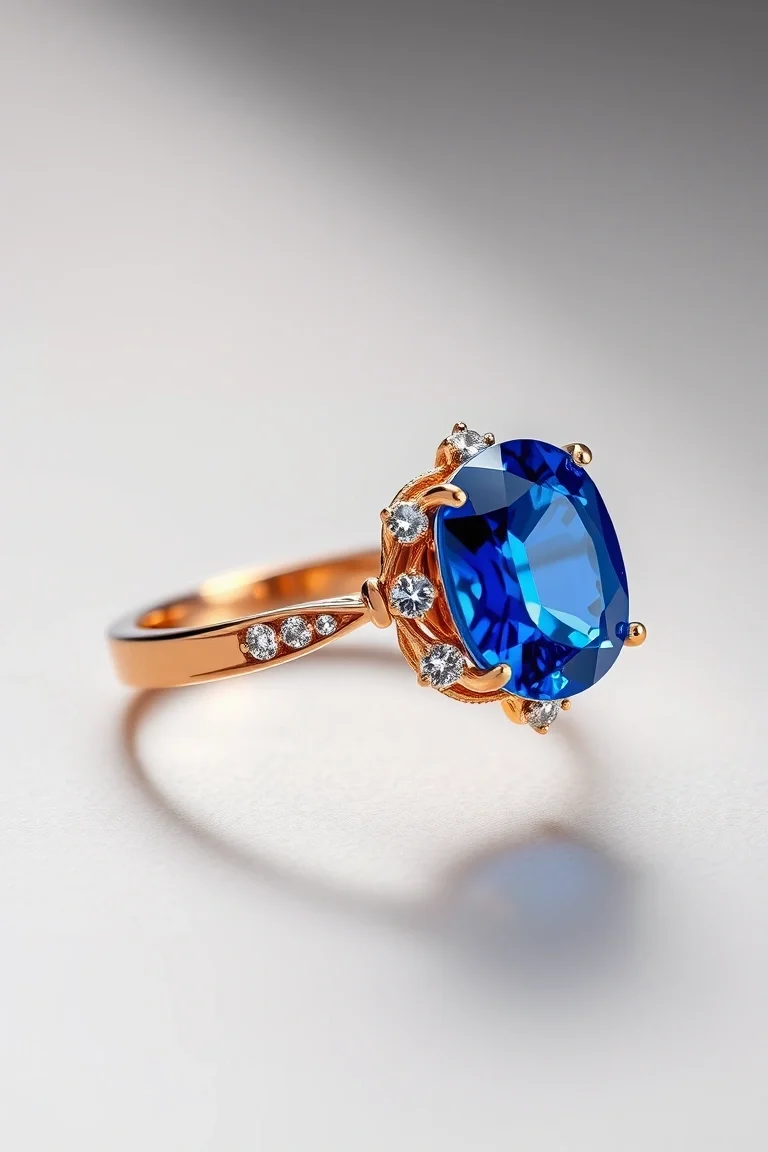 14K TRADITIONAL SAPPHIRE RING