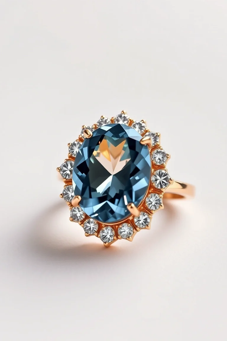 14K TRADITIONAL TANVORITE RING