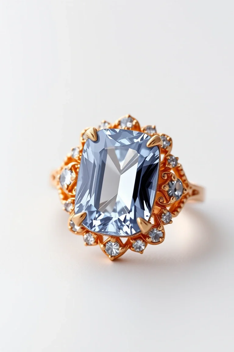 14K TRADITIONAL TANVORITE RING