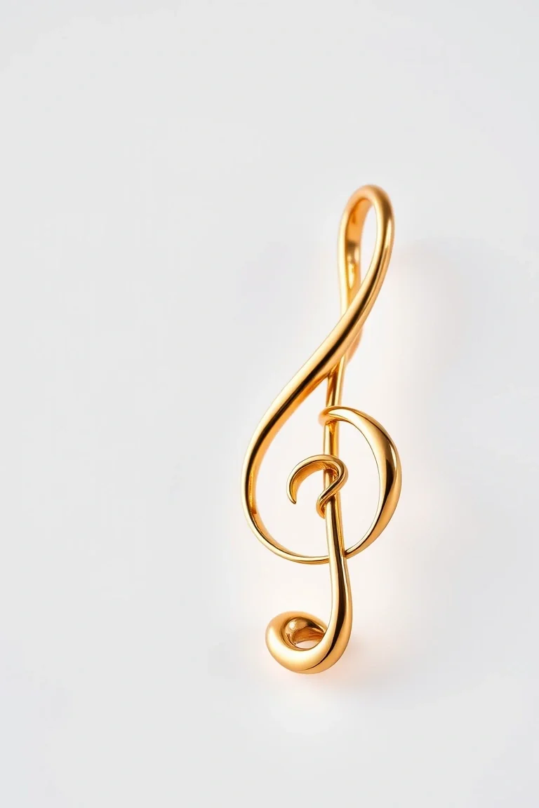 14K Treble Clef