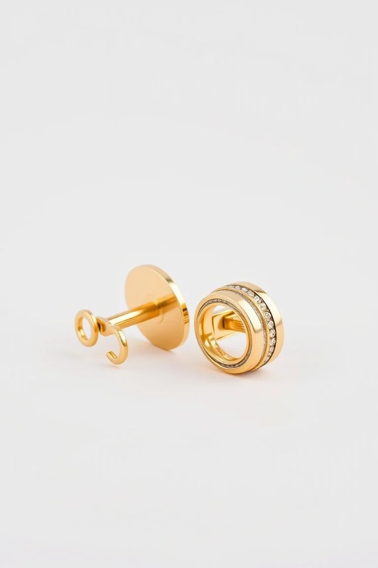 14K Two-Tone Cuff Links