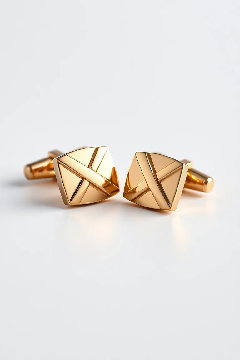 14K Two-Tone Cuff Links
