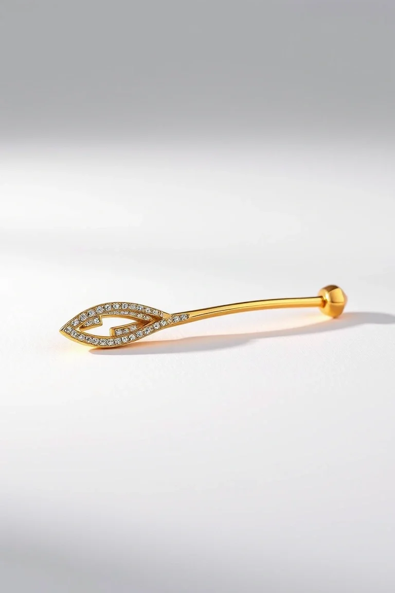 14K Two-Tone Tie Bar