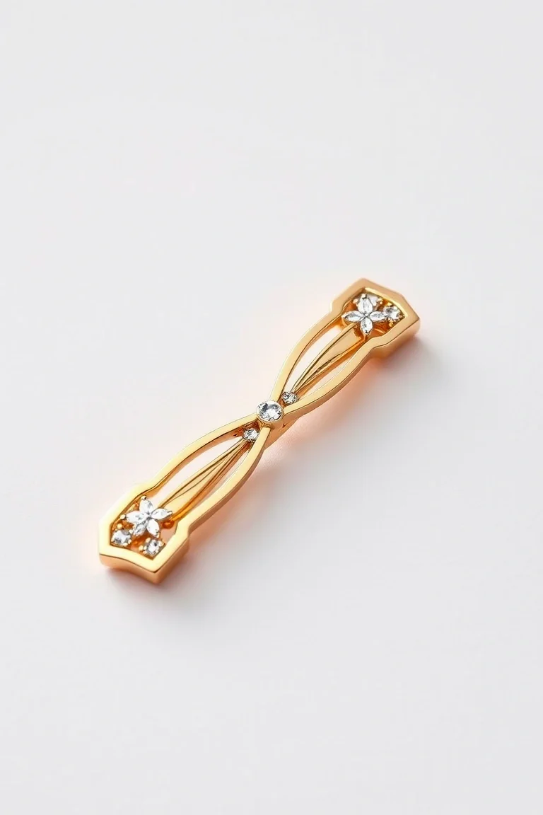 14K Two-Tone Tie Bar