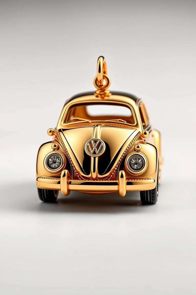 14K Vw Bug Charm
