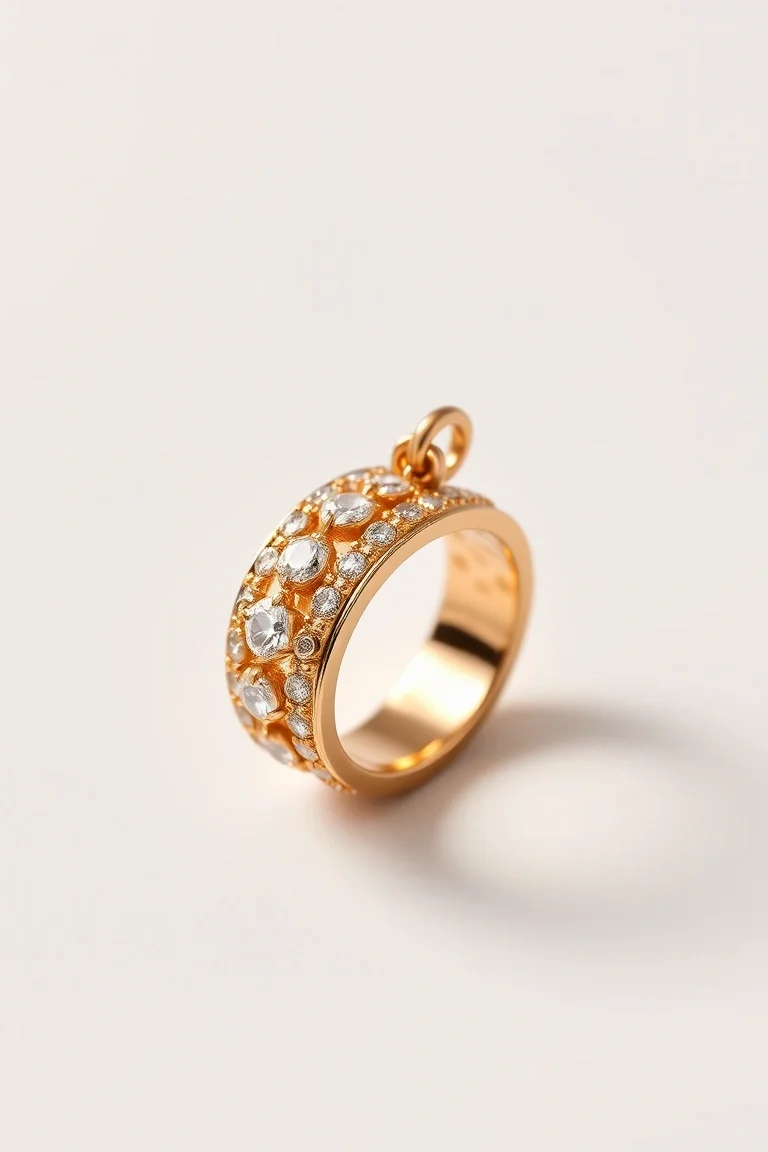 14K WEDDING RING CHARM