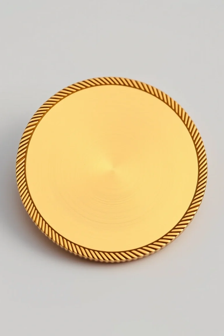 14K WG ENGRAVEABLE BOY DISC=.28 MM THICK